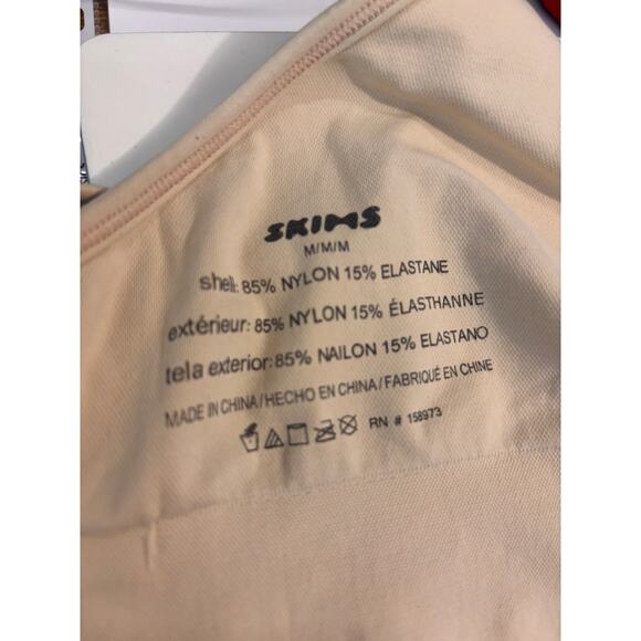 Skims Womens Seamless Triangle Bralette Nude Medium Adjustable Strap Stretch - Picture 3 of 3